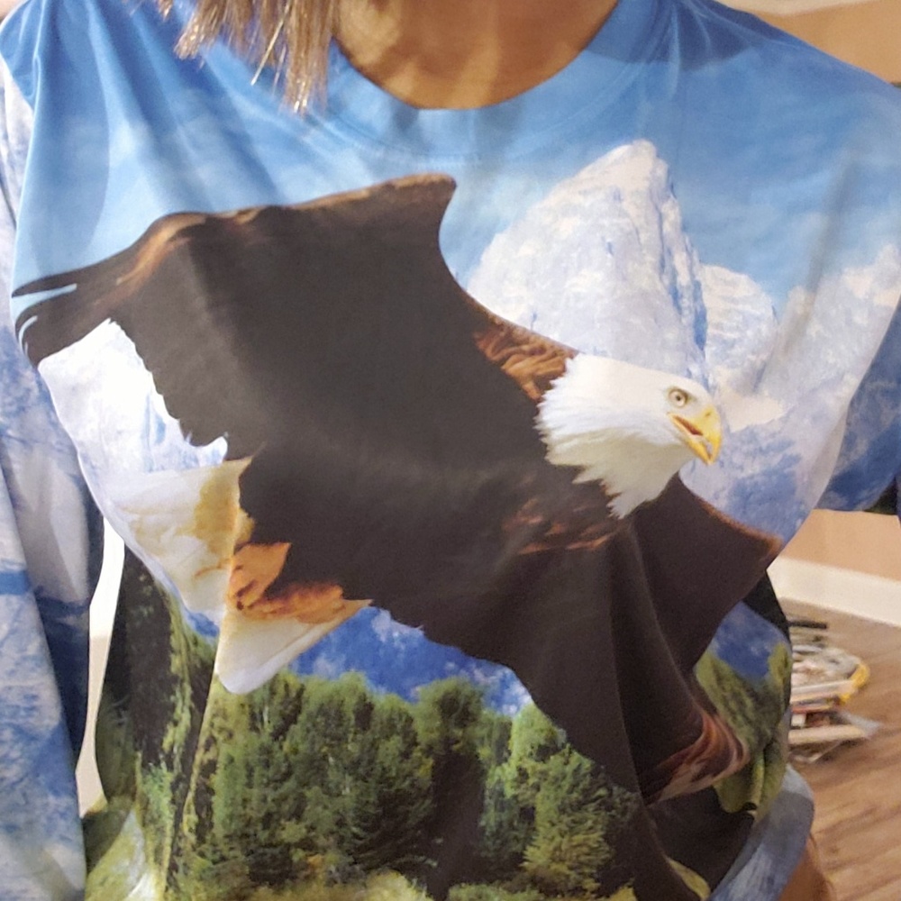 Bald Eagle Flying Cool Y2K Geta Life Shirt